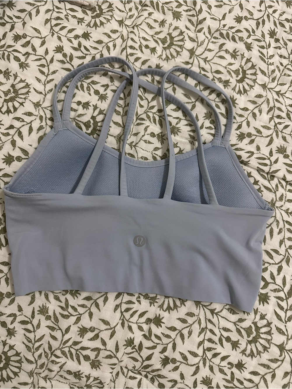 lululemon athletica Light Gray Strappy Sports Bra - Picture 2 of 8
